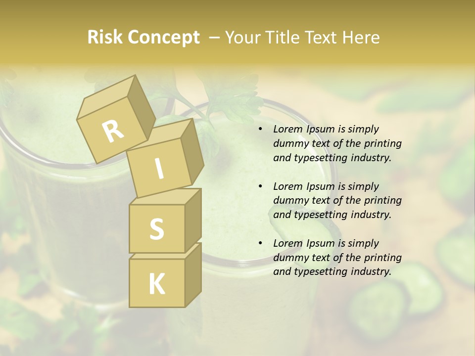 Cold Fresh Juice Cocktail PowerPoint Template