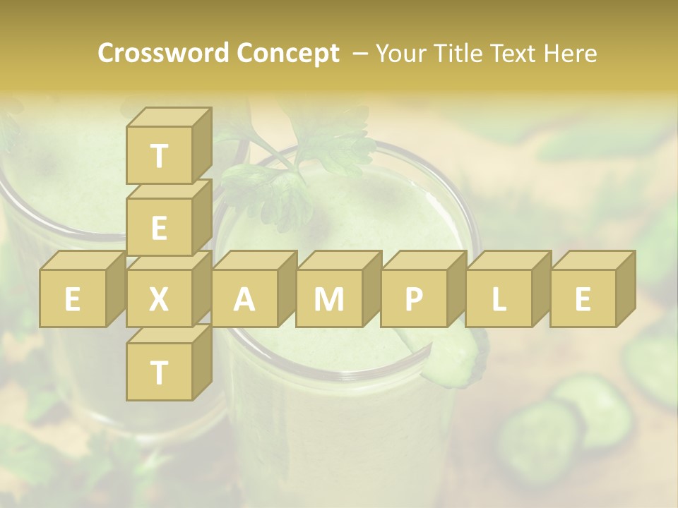 Cold Fresh Juice Cocktail PowerPoint Template