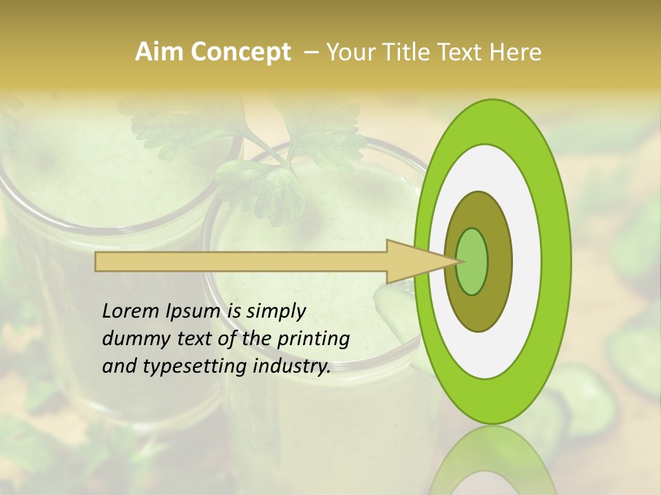 Cold Fresh Juice Cocktail PowerPoint Template