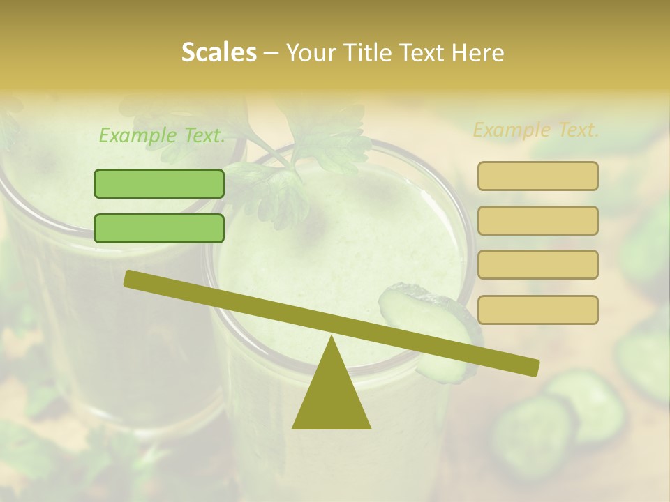 Cold Fresh Juice Cocktail PowerPoint Template
