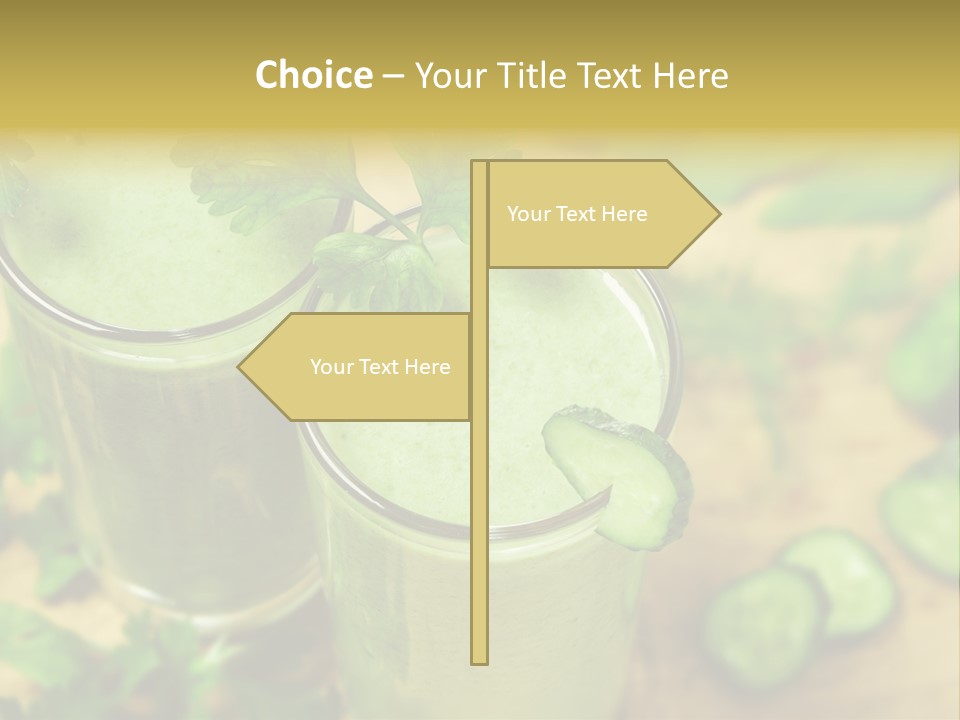 Cold Fresh Juice Cocktail PowerPoint Template