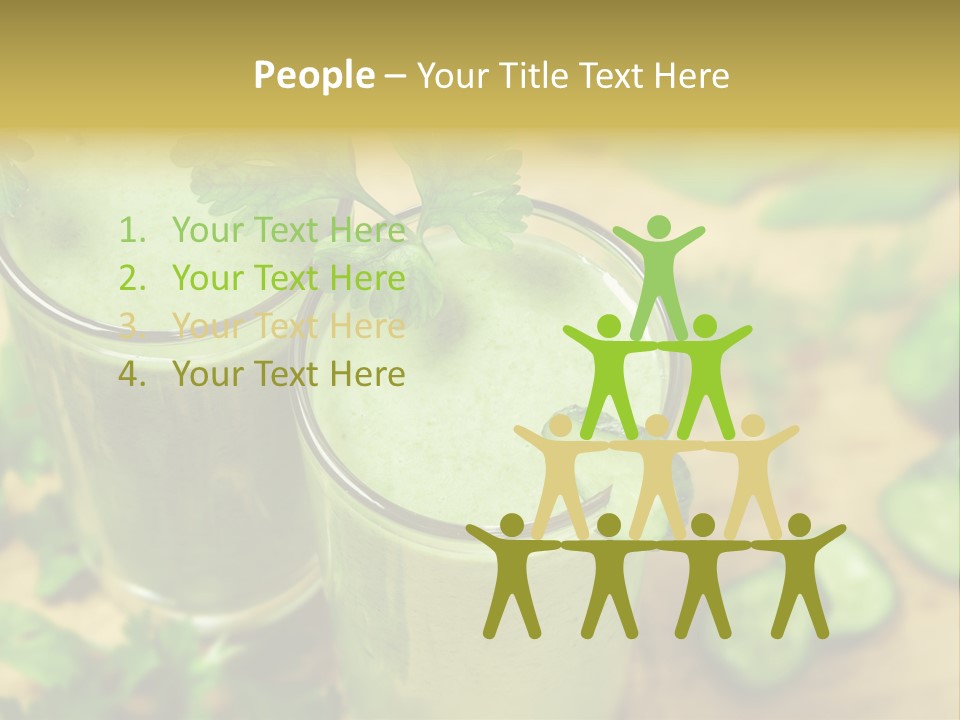 Cold Fresh Juice Cocktail PowerPoint Template