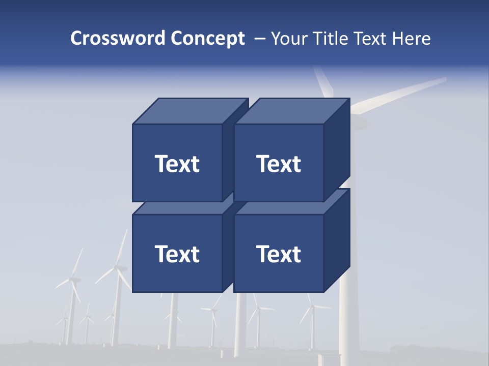 Stand Blue Technology PowerPoint Template
