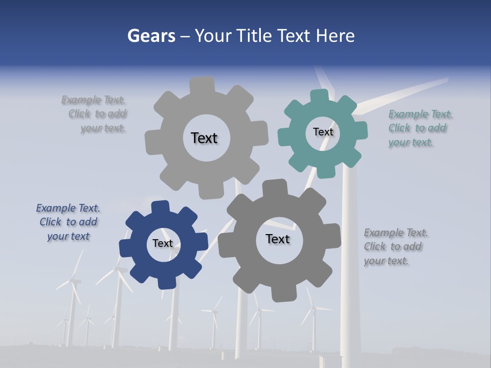 Stand Blue Technology PowerPoint Template