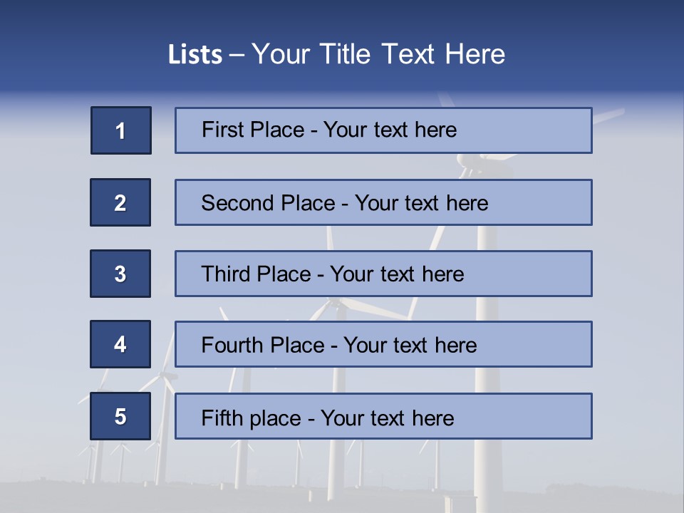 Stand Blue Technology PowerPoint Template