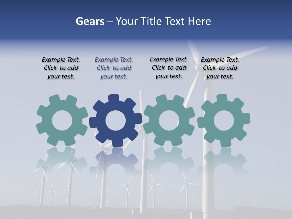 Stand Blue Technology PowerPoint Template