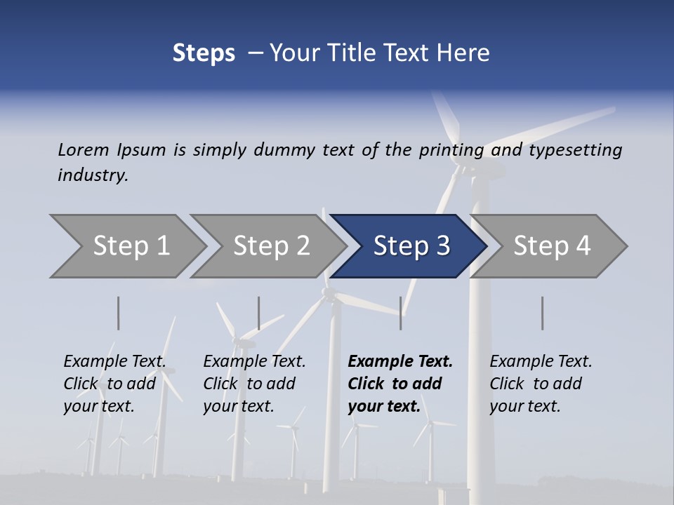 Stand Blue Technology PowerPoint Template