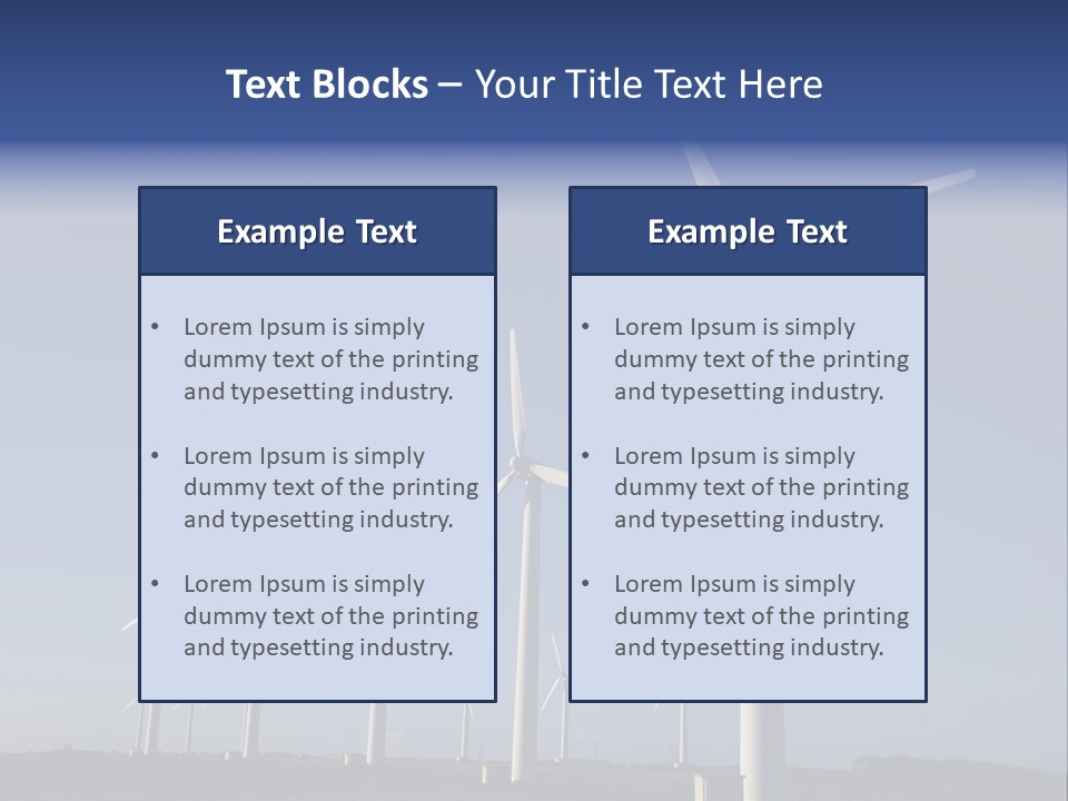 Stand Blue Technology PowerPoint Template
