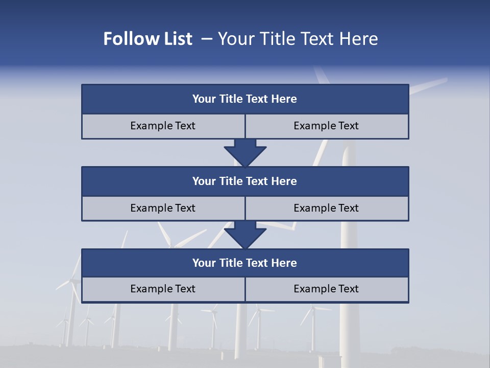 Stand Blue Technology PowerPoint Template