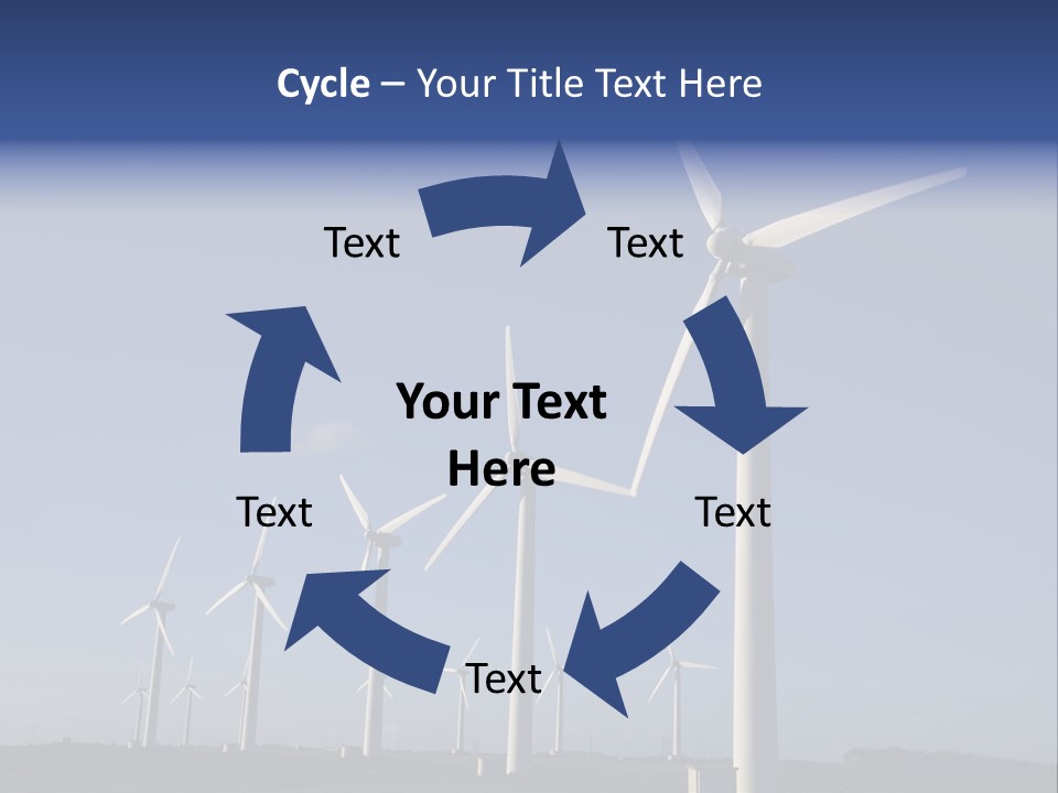 Stand Blue Technology PowerPoint Template