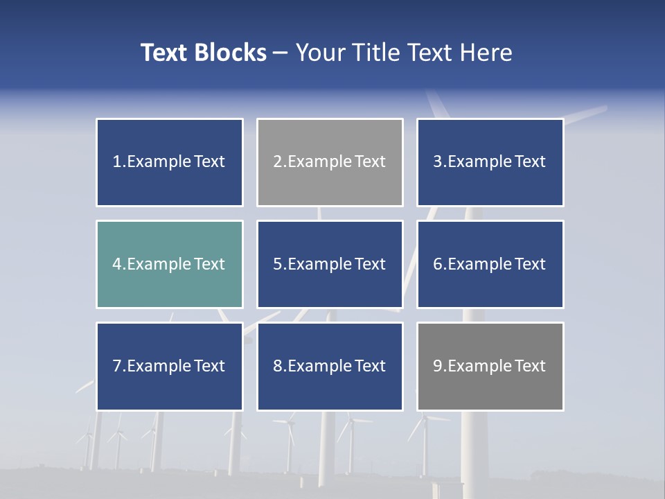 Stand Blue Technology PowerPoint Template