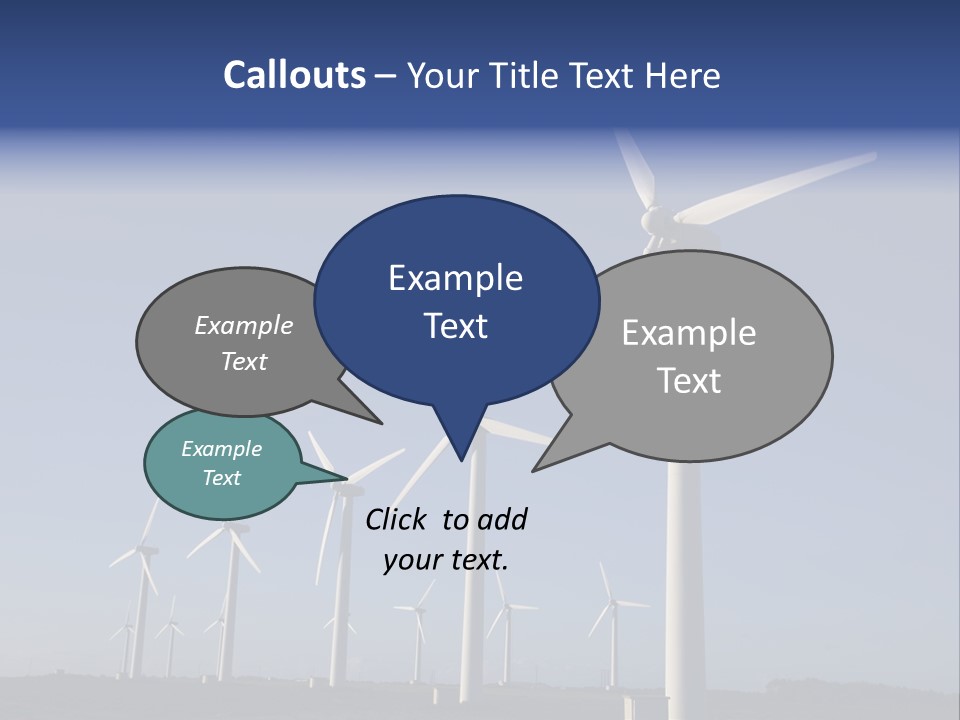 Stand Blue Technology PowerPoint Template