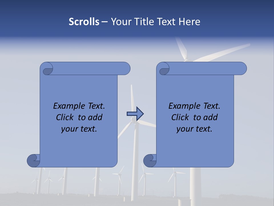 Stand Blue Technology PowerPoint Template