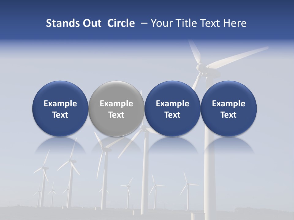 Stand Blue Technology PowerPoint Template