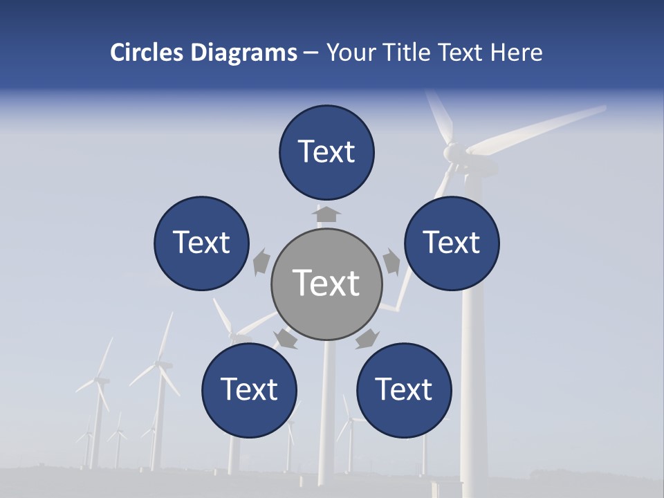 Stand Blue Technology PowerPoint Template