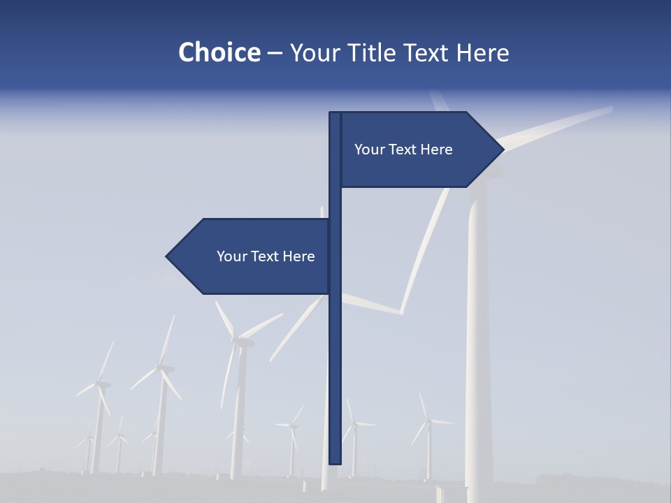 Stand Blue Technology PowerPoint Template