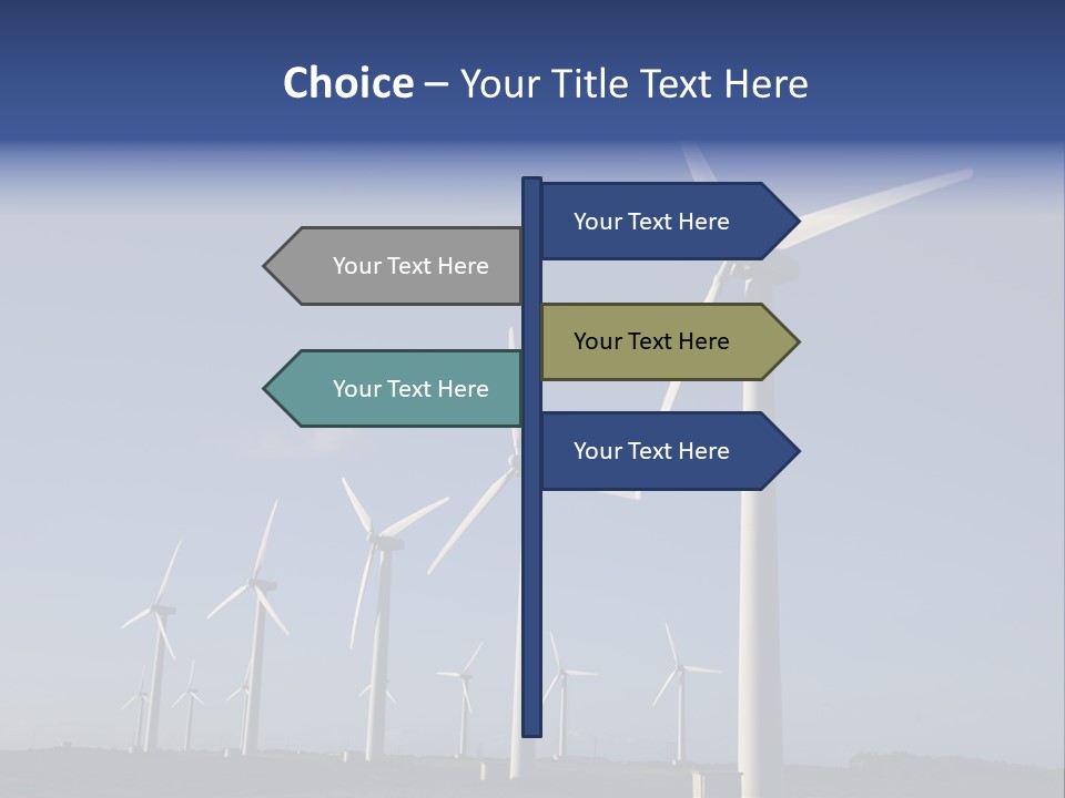 Stand Blue Technology PowerPoint Template
