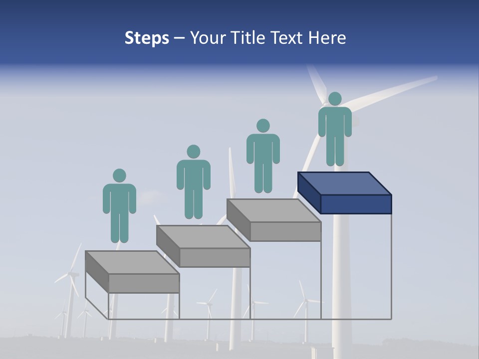 Stand Blue Technology PowerPoint Template