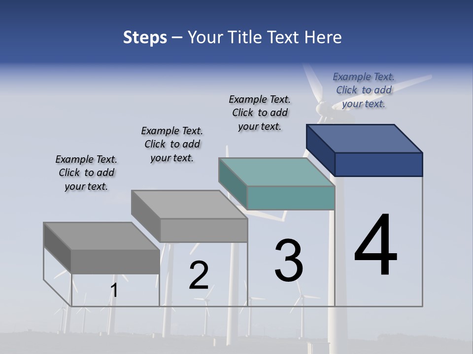 Stand Blue Technology PowerPoint Template