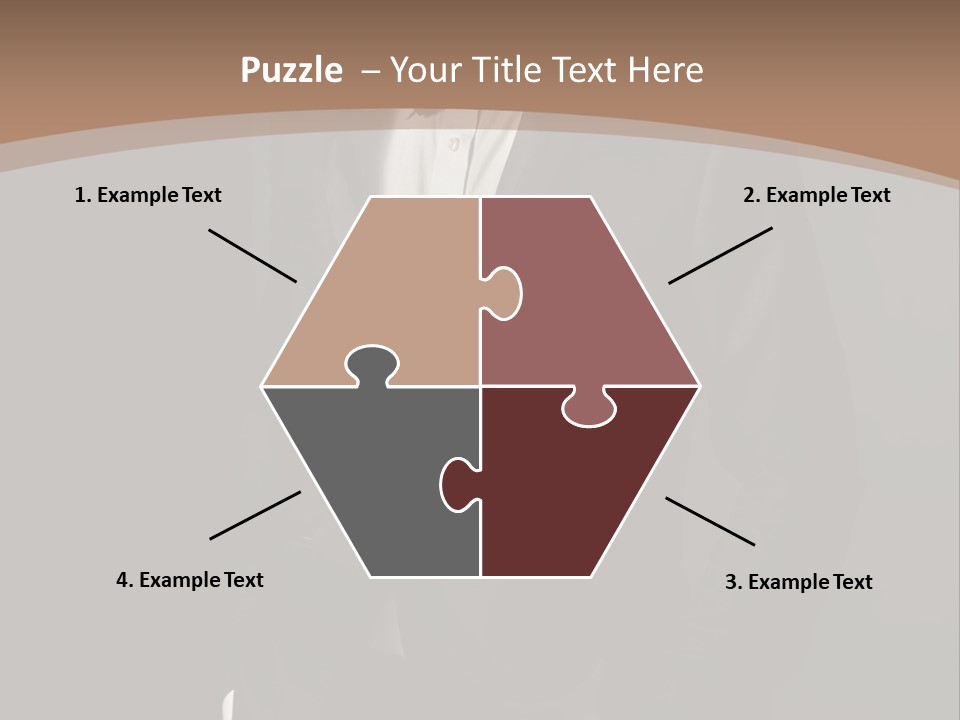 A Man In A Tuxedo Standing In Front Of A Brown Background PowerPoint Template