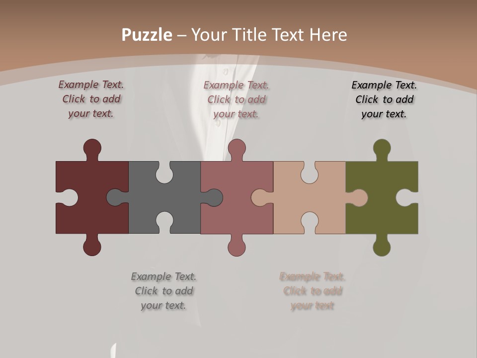 A Man In A Tuxedo Standing In Front Of A Brown Background PowerPoint Template