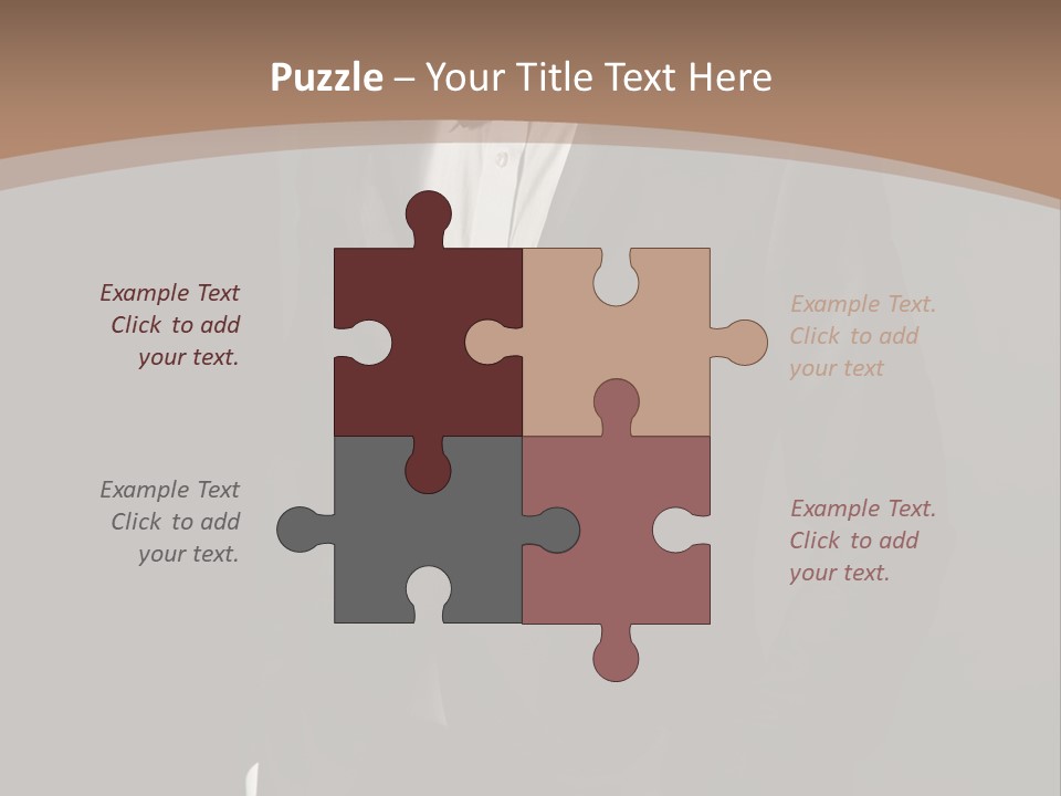 A Man In A Tuxedo Standing In Front Of A Brown Background PowerPoint Template