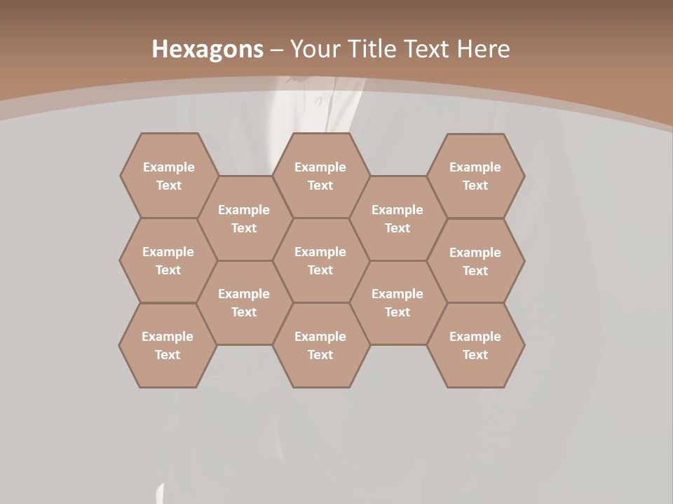 A Man In A Tuxedo Standing In Front Of A Brown Background PowerPoint Template