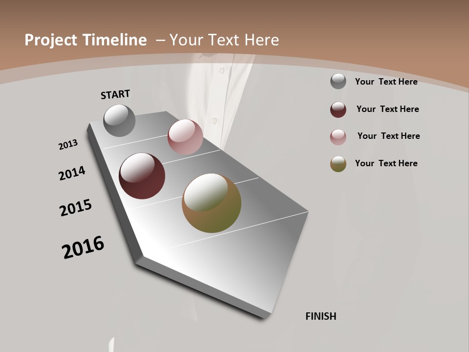 A Man In A Tuxedo Standing In Front Of A Brown Background PowerPoint Template