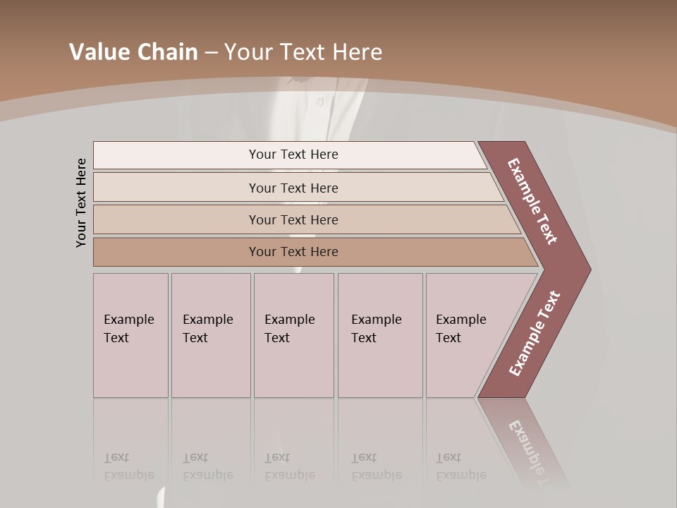 A Man In A Tuxedo Standing In Front Of A Brown Background PowerPoint Template