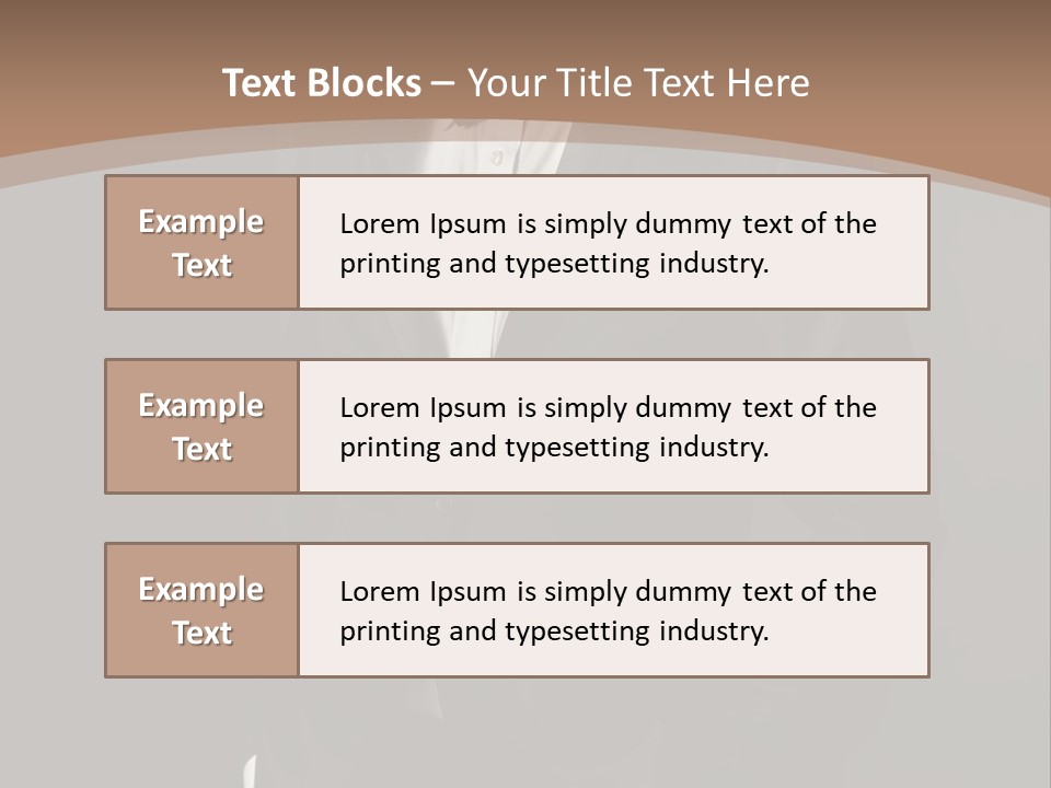 A Man In A Tuxedo Standing In Front Of A Brown Background PowerPoint Template