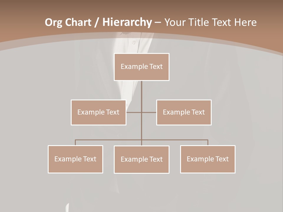 A Man In A Tuxedo Standing In Front Of A Brown Background PowerPoint Template