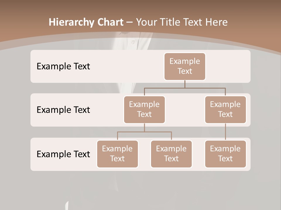 A Man In A Tuxedo Standing In Front Of A Brown Background PowerPoint Template