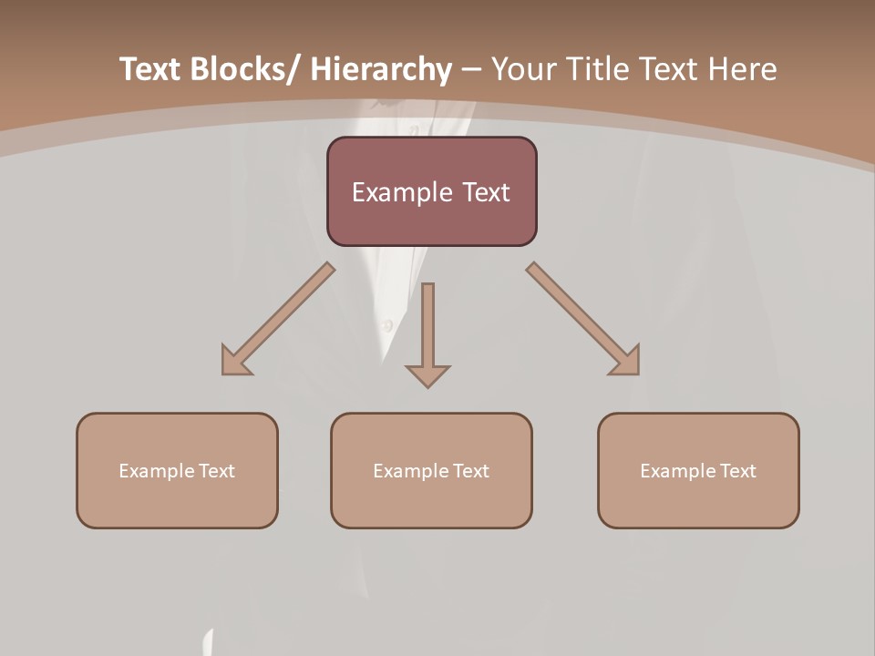 A Man In A Tuxedo Standing In Front Of A Brown Background PowerPoint Template