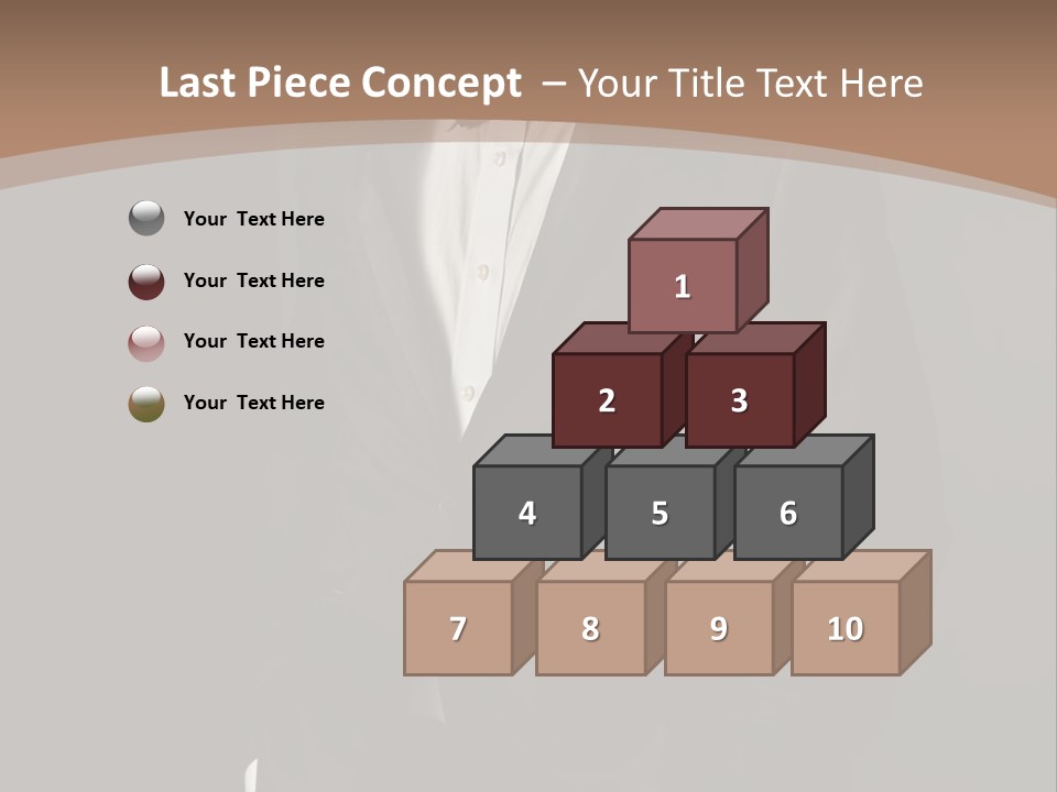 A Man In A Tuxedo Standing In Front Of A Brown Background PowerPoint Template