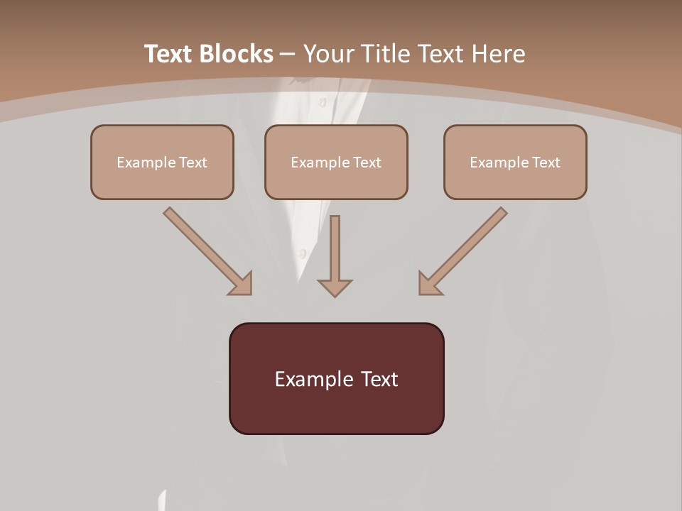 A Man In A Tuxedo Standing In Front Of A Brown Background PowerPoint Template