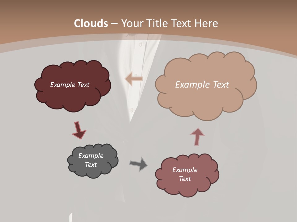 A Man In A Tuxedo Standing In Front Of A Brown Background PowerPoint Template