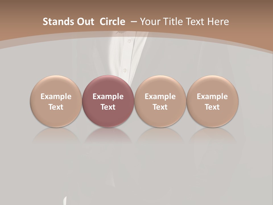 A Man In A Tuxedo Standing In Front Of A Brown Background PowerPoint Template