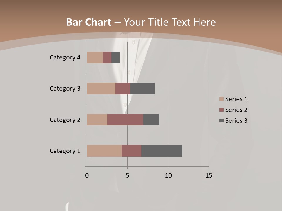 A Man In A Tuxedo Standing In Front Of A Brown Background PowerPoint Template