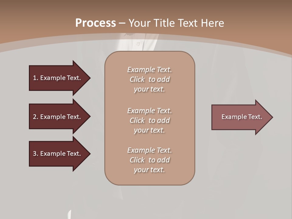 A Man In A Tuxedo Standing In Front Of A Brown Background PowerPoint Template