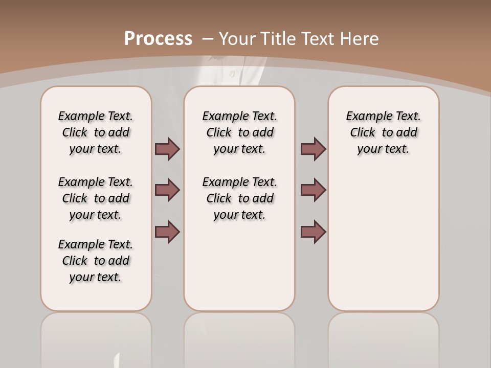 A Man In A Tuxedo Standing In Front Of A Brown Background PowerPoint Template