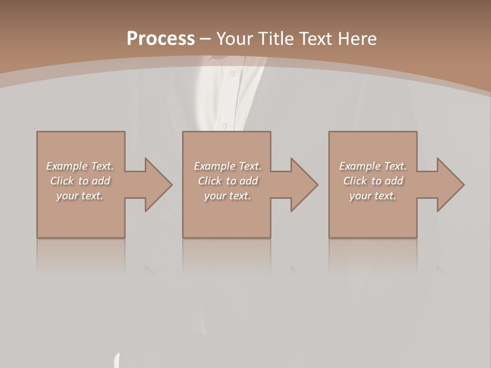 A Man In A Tuxedo Standing In Front Of A Brown Background PowerPoint Template