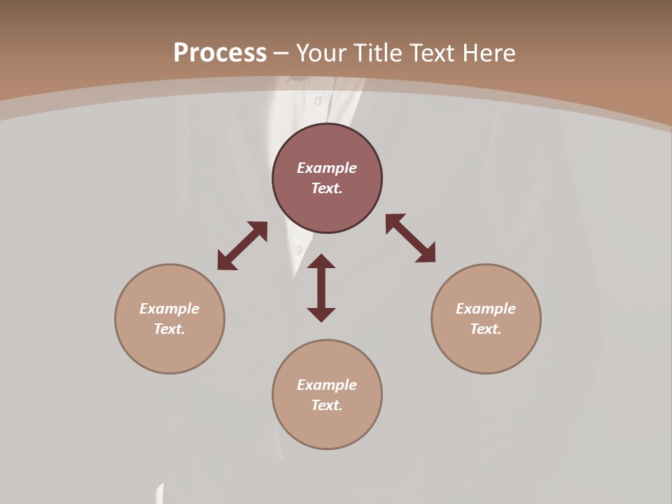 A Man In A Tuxedo Standing In Front Of A Brown Background PowerPoint Template