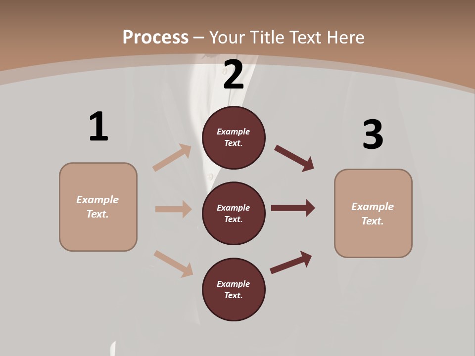 A Man In A Tuxedo Standing In Front Of A Brown Background PowerPoint Template