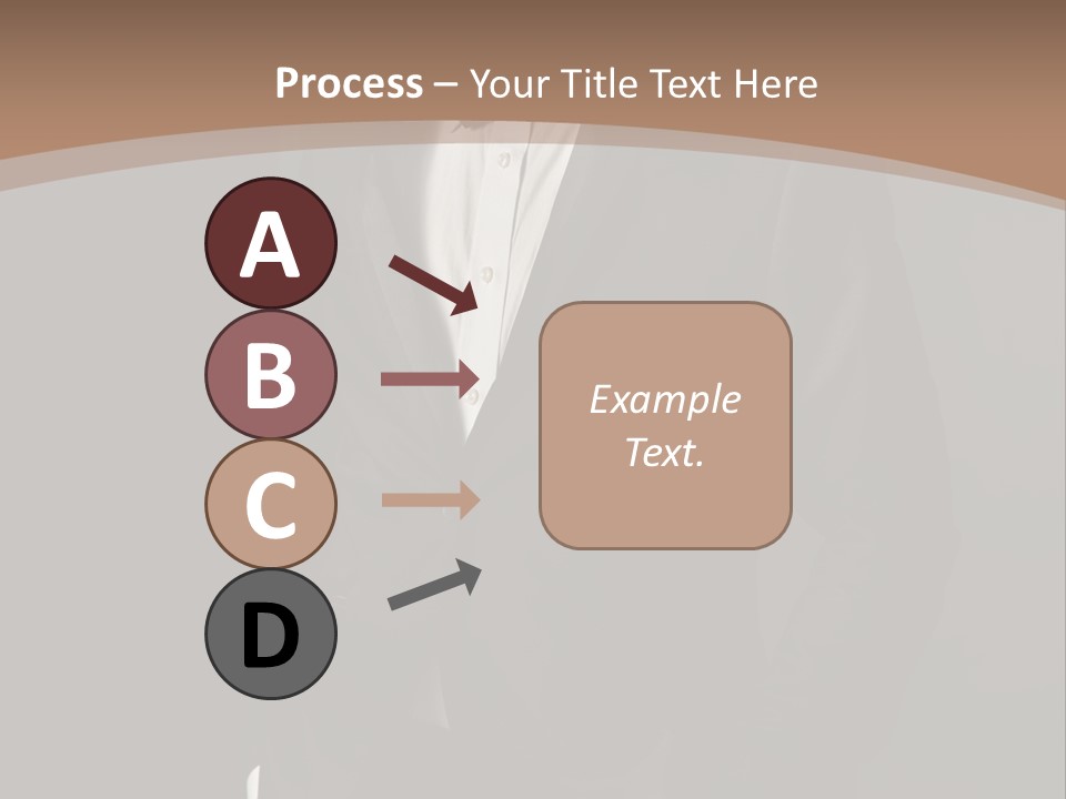 A Man In A Tuxedo Standing In Front Of A Brown Background PowerPoint Template