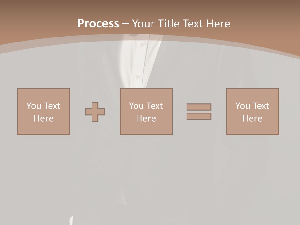 A Man In A Tuxedo Standing In Front Of A Brown Background PowerPoint Template