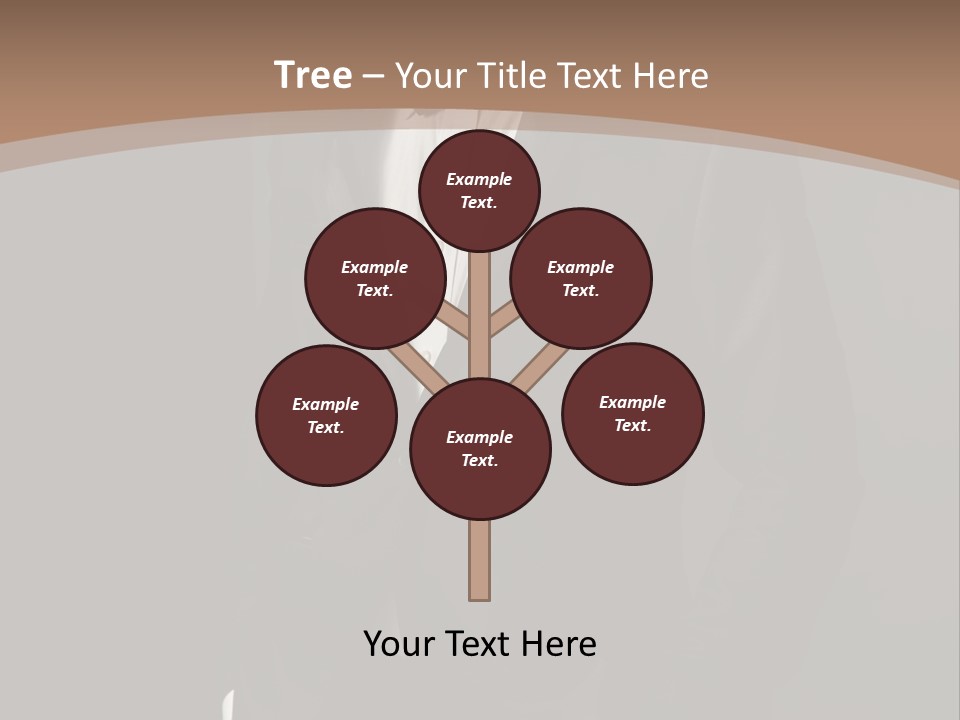 A Man In A Tuxedo Standing In Front Of A Brown Background PowerPoint Template