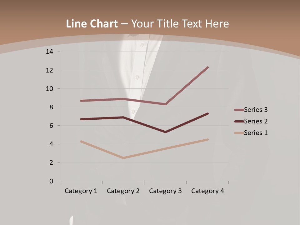 A Man In A Tuxedo Standing In Front Of A Brown Background PowerPoint Template