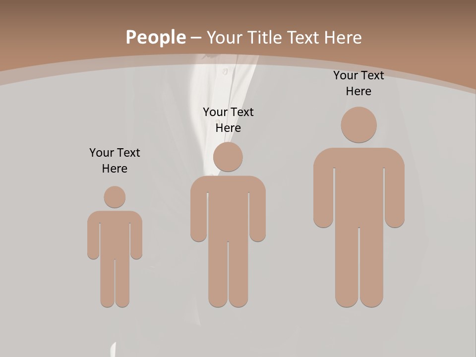 A Man In A Tuxedo Standing In Front Of A Brown Background PowerPoint Template