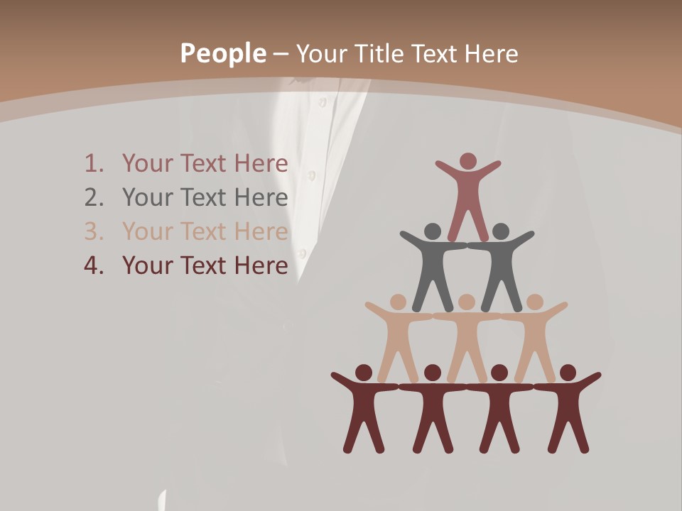 A Man In A Tuxedo Standing In Front Of A Brown Background PowerPoint Template