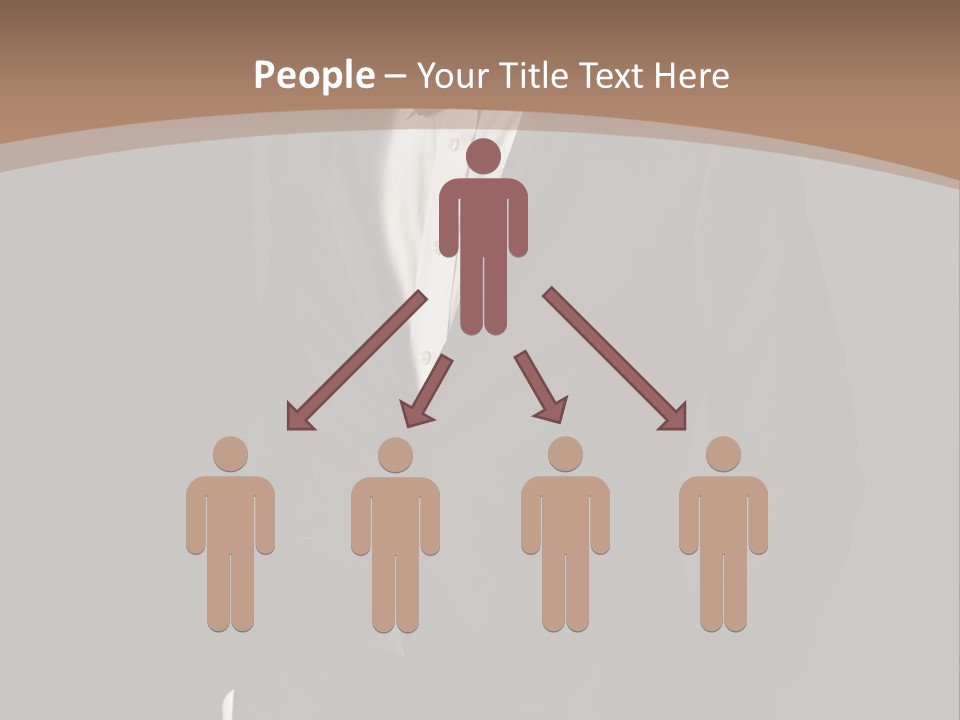 A Man In A Tuxedo Standing In Front Of A Brown Background PowerPoint Template